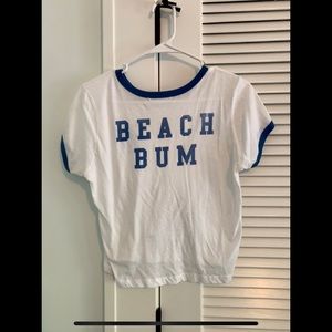 CA Beach Bum semi cropped t-shirt
